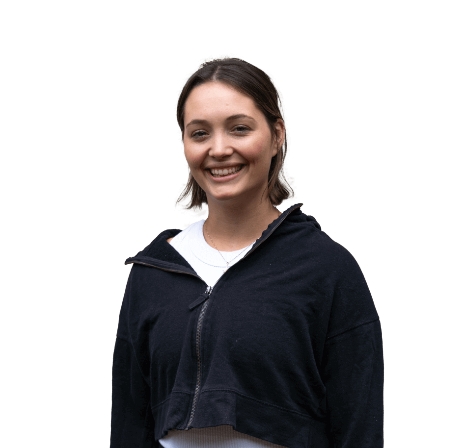 A woman providing personal training services.